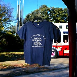 Vintage Single Stich Graphic Tee Sanford Wurtsboro Fire Company  #1 size M ♡